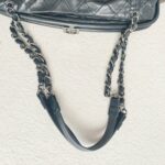 Chanel Shoulder Bag Black Lambskin with Silver Hardware #GUUKO-1 - Image 21