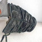 Chanel Shoulder Bag Black Lambskin with Silver Hardware #GUUKO-1 - Image 7