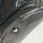 Chanel Shoulder Bag Black Lambskin with Silver Hardware #GUUKO-1 - Image 16