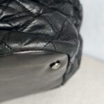 Chanel Shoulder Bag Black Lambskin with Silver Hardware #GUUKO-1 - Image 15
