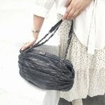 Chanel Shoulder Bag Black Lambskin with Silver Hardware #GUUKO-1 - Image 33