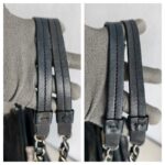 Chanel Shoulder Bag Black Lambskin with Silver Hardware #GUUKO-1 - Image 23