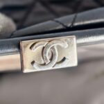 Chanel Shoulder Bag Black Lambskin with Silver Hardware #GUUKO-1 - Image 9