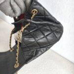 Chanel Small flap Bag Black Lambskin with Gold Hardware #GUUKU-3 - Image 8