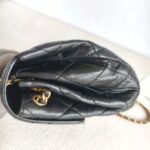 Chanel Small flap Bag Black Lambskin with Gold Hardware #GUUKU-3 - Image 9
