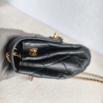 Chanel Small flap Bag Black Lambskin with Gold Hardware #GUUKU-3 - Image 10