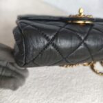 Chanel Small flap Bag Black Lambskin with Gold Hardware #GUUKU-3 - Image 11