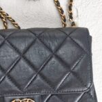 Chanel Small flap Bag Black Lambskin with Gold Hardware #GUUKU-3 - Image 4