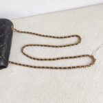 Chanel Small flap Bag Black Lambskin with Gold Hardware #GUUKU-3 - Image 19