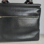 Delvaux Modele Depose Messenger Black Calfskin with Silver Hardware #GUUUS-1 - Image 6