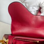 Dior Saddle Bag Medium Maroon Leather with Gold Hardware #GUUUL-1 - Image 23