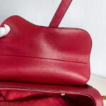 Dior Saddle Bag Medium Maroon Leather with Gold Hardware #GUUUL-1 - Image 27