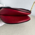 Dior Saddle Bag Medium Maroon Leather with Gold Hardware #GUUUL-1 - Image 13