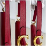 Dior Saddle Bag Medium Maroon Leather with Gold Hardware #GUUUL-1 - Image 21