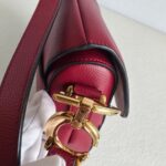 Dior Saddle Bag Medium Maroon Leather with Gold Hardware #GUUUL-1 - Image 25