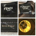 Fendi Peekaboo Maroon Leather with Mesh Defender Cover #RSUC-1 - Image 32