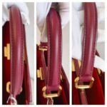 Fendi Peekaboo Maroon Leather with Mesh Defender Cover #RSUC-1 - Image 21