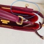 Fendi Peekaboo Maroon Leather with Mesh Defender Cover #RSUC-1 - Image 19