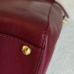 Fendi Peekaboo Maroon Leather with Mesh Defender Cover #RSUC-1 - Image 14