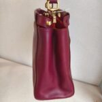 Fendi Peekaboo Maroon Leather with Mesh Defender Cover #RSUC-1 - Image 9