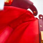 Fendi Peekaboo Maroon Leather with Mesh Defender Cover #RSUC-1 - Image 25