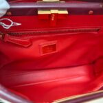 Fendi Peekaboo Maroon Leather with Mesh Defender Cover #RSUC-1 - Image 28