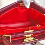 Fendi Peekaboo Maroon Leather with Mesh Defender Cover #RSUC-1 - Image 27