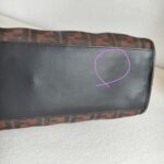 Fendi Peekaboo Maroon Leather with Mesh Defender Cover #RSUC-1 - Image 43