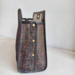 Fendi Peekaboo Maroon Leather with Mesh Defender Cover #RSUC-1 - Image 39