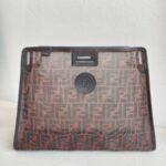 Fendi Peekaboo Maroon Leather with Mesh Defender Cover #RSUC-1 - Image 37