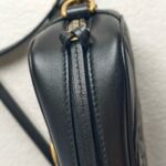 Gucci GG Marmont Mini Black Leather with Gold Hardware #GUUCR-1 - Image 14