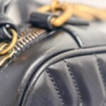 Gucci GG Marmont Mini Black Leather with Gold Hardware #GUUCR-1 - Image 18