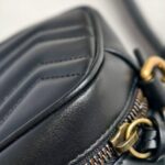 Gucci GG Marmont Mini Black Leather with Gold Hardware #GUUCR-1 - Image 17