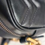 Gucci GG Marmont Mini Black Leather with Gold Hardware #GUUCR-1 - Image 16