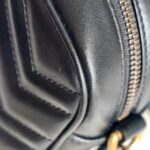 Gucci GG Marmont Mini Black Leather with Gold Hardware #GUUCR-1 - Image 15