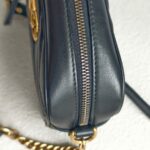 Gucci GG Marmont Mini Black Leather with Gold Hardware #GUUCR-1 - Image 13