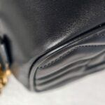 Gucci GG Marmont Mini Black Leather with Gold Hardware #GUUCR-1 - Image 22