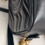 Gucci GG Marmont Mini Black Leather with Gold Hardware #GUUCR-1 - Image 19