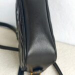 Gucci GG Marmont Mini Black Leather with Gold Hardware #GUUCR-1 - Image 11