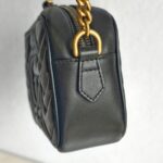 Gucci GG Marmont Mini Black Leather with Gold Hardware #GUUCR-1 - Image 10