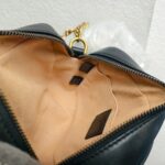 Gucci GG Marmont Mini Black Leather with Gold Hardware #GUUCR-1 - Image 29