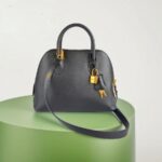 Hermes Bolide 25 Black Epsom Leather with Gold Plated Hardware Bag #GUUYU-1