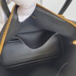 Hermes Bolide 25 Black Epsom Leather with Gold Plated Hardware Bag #GUUYU-1 - Image 29