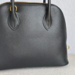 Hermes Bolide 25 Black Epsom Leather with Gold Plated Hardware Bag #GUUYU-1 - Image 6