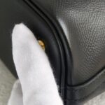 Hermes Bolide 25 Black Epsom Leather with Gold Plated Hardware Bag #GUUYU-1 - Image 16