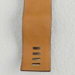Hermes CDC Size Small Bracelet Brown Swift Leather With Palladium Plated Hardware #GUUCS-5 - Image 15