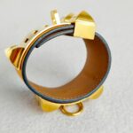 Hermes CDC Size XS Bracelet Mustard Yellow Swift Leather With Gold Plated Hardware #GUUCS-4 - Image 7