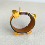 Hermes CDC Size XS Bracelet Mustard Yellow Swift Leather With Gold Plated Hardware #GUUCS-4 - Image 6
