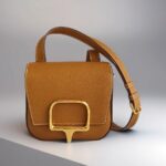 Hermes Della Mini Brown Epsom Leather with Gold Hardware #GUUYU-2