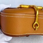 Hermes Della Mini Brown Epsom Leather with Gold Hardware #GUUYU-2 - Image 9